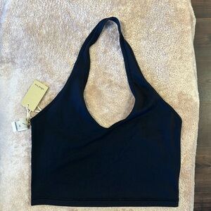 Wilfred Free brand black sexy behind neck halter top, in size large